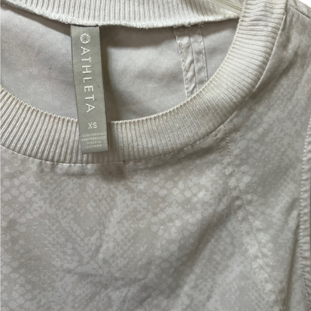 Athleta Zephyr White Python Snake Print Sleeveles… - image 2